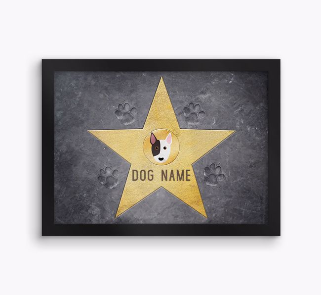 Star of Fame: Personalised {breedFullName} Framed Print